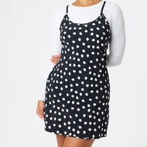 Outdoor Voices Exercise Dress Black Polka